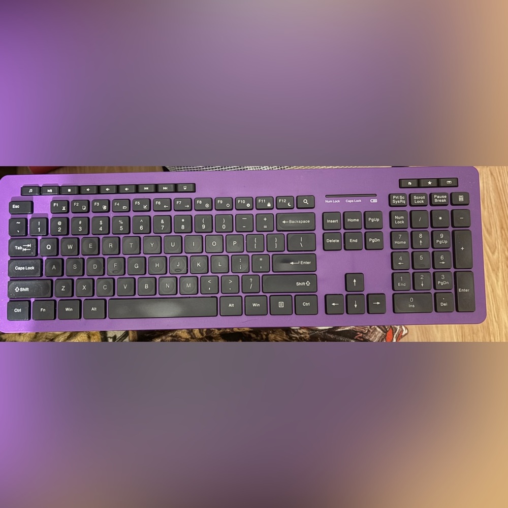 Purple and Black Keyboard